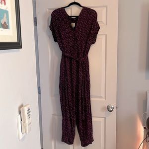 Anthropologie Maeve Purple Jumpsuit